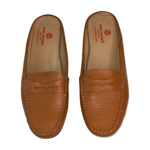 Marc Joseph New York Union Penny Loafer Leather Mule Size 10